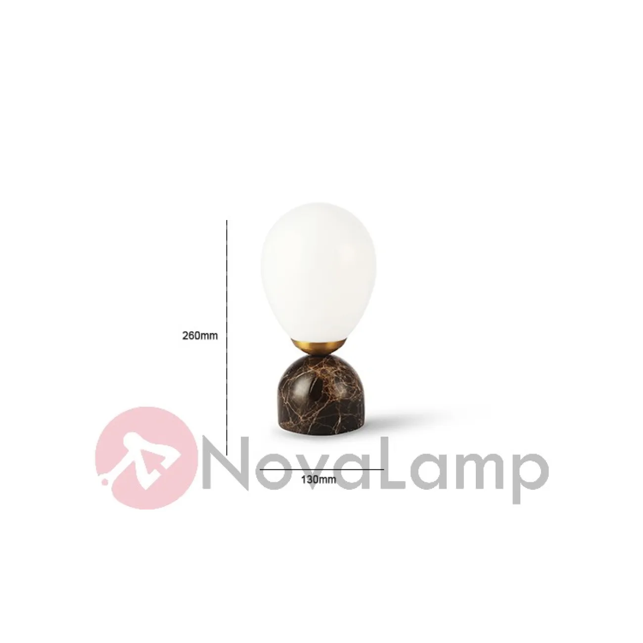 Настольная лампа Marble Fire balloon mini от ImperiumLoft