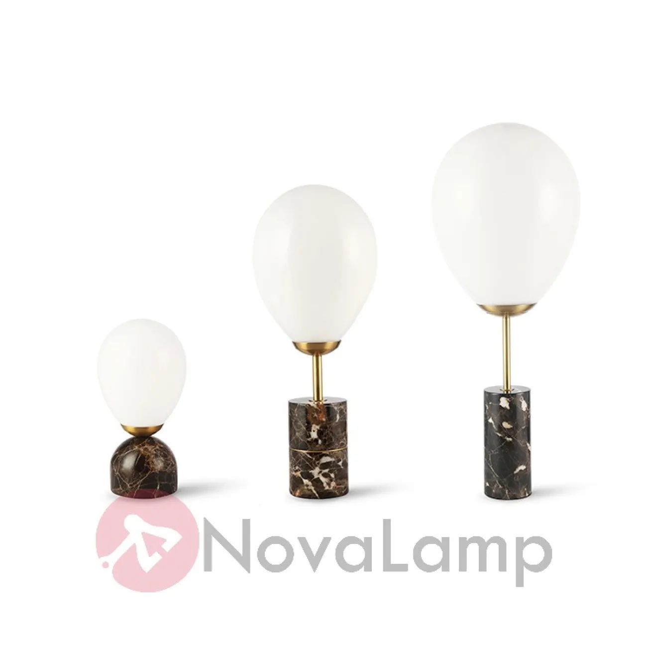 Настольная лампа Marble Fire balloon от ImperiumLoft