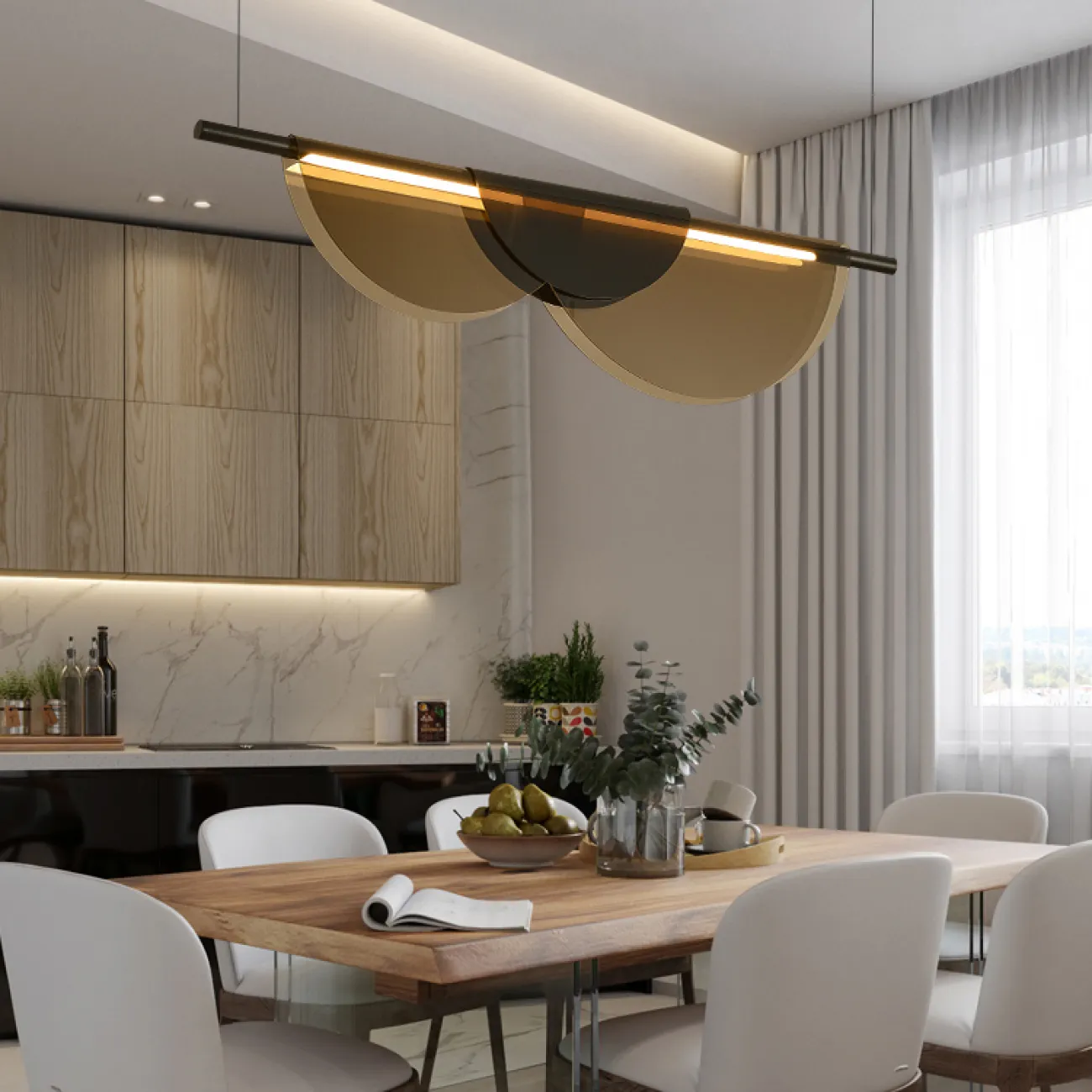 Подвесной светильник EQUAL COLOR L80 Pink от ImperiumLoft