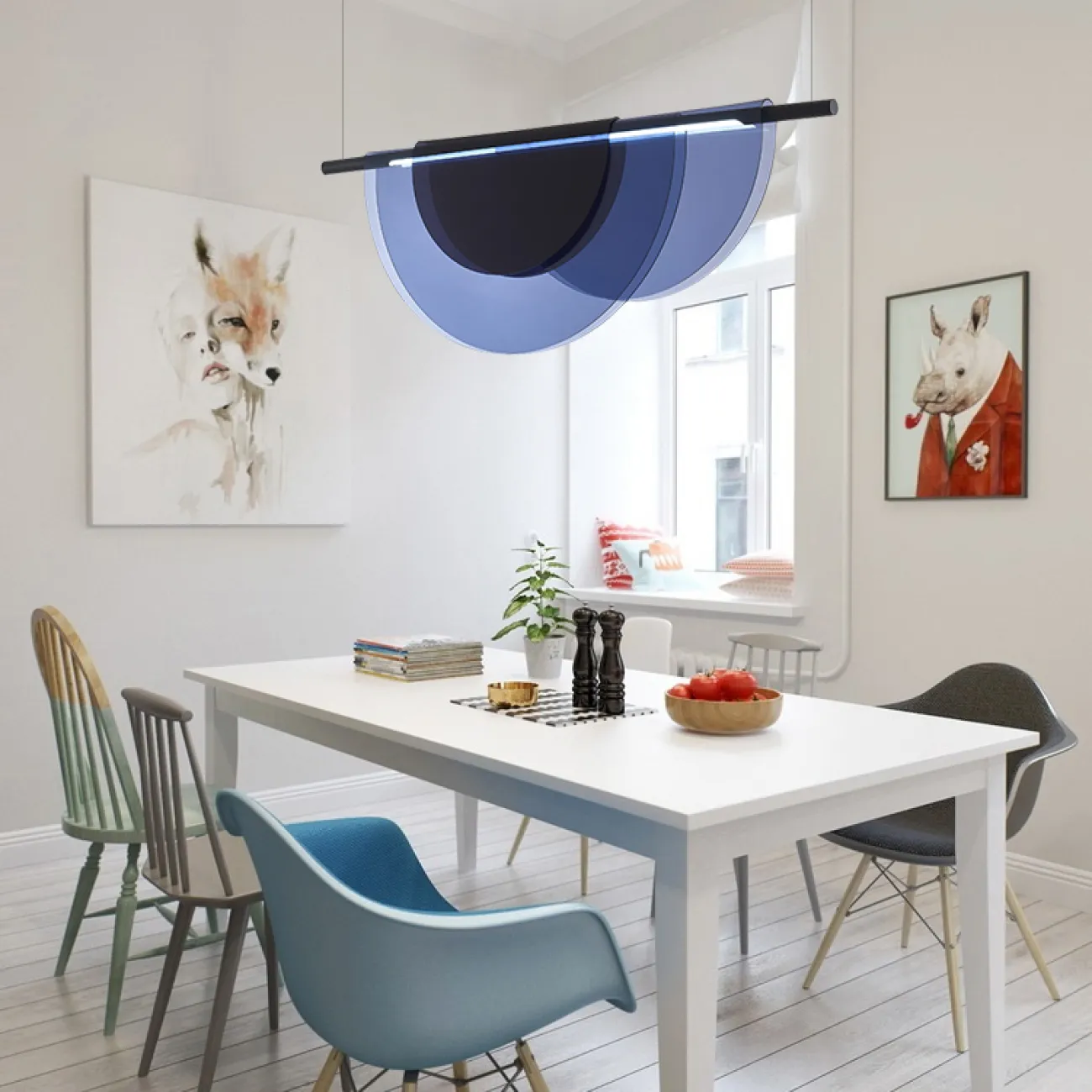 Подвесной светильник EQUAL COLOR L80 Blue от ImperiumLoft