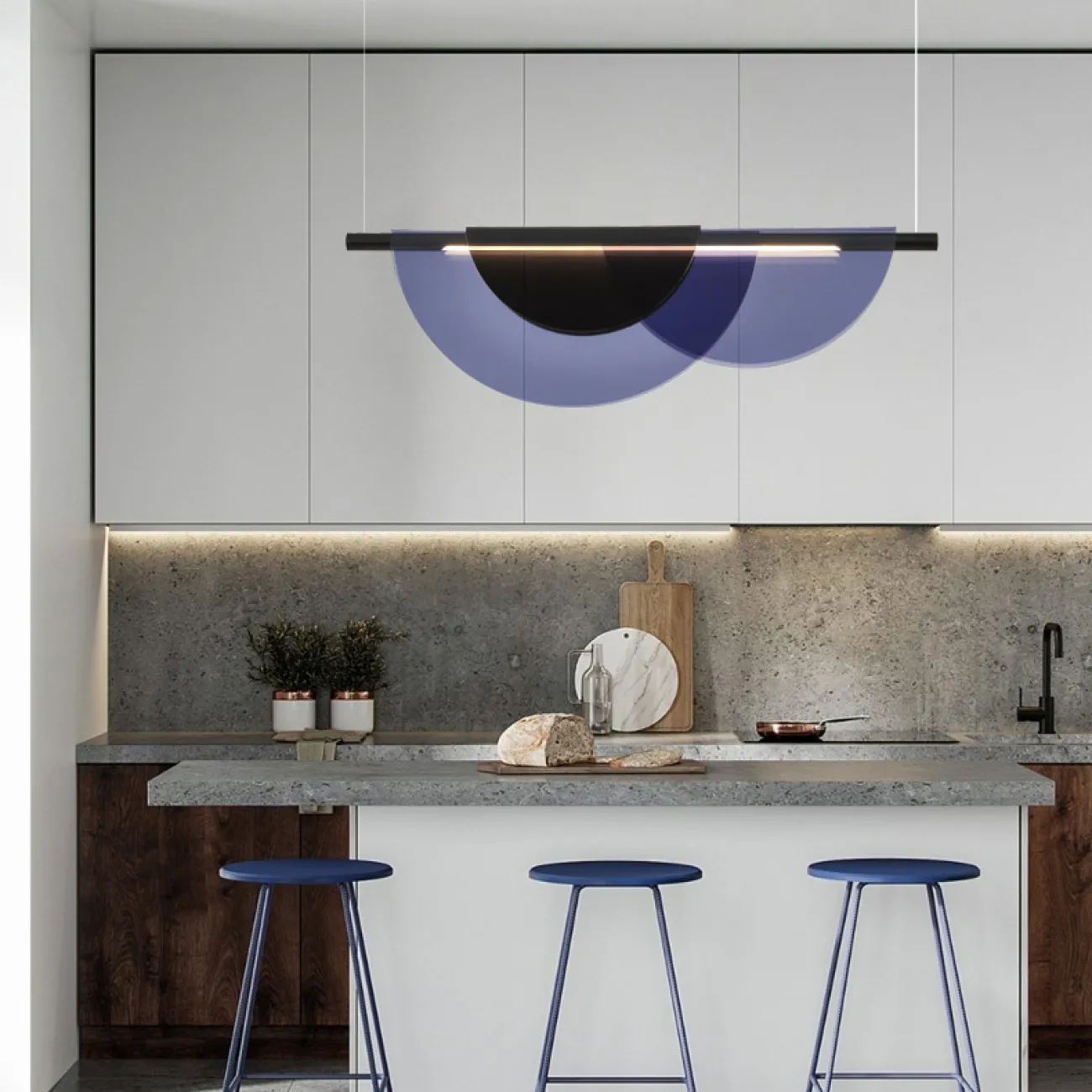 Подвесной светильник EQUAL COLOR L80 Blue от ImperiumLoft