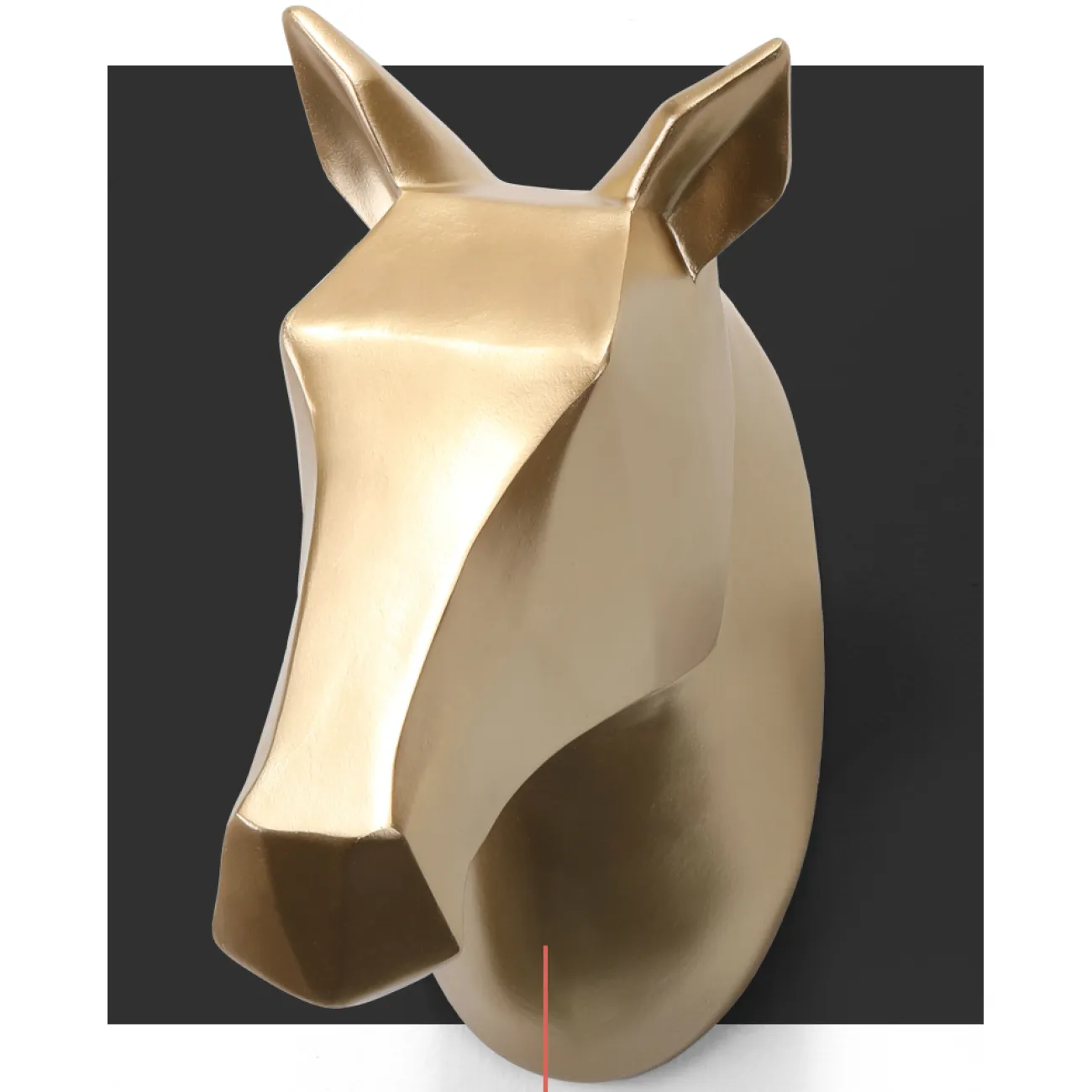 Дизайнерский настенный декор лошадь LaLume-KKK00238