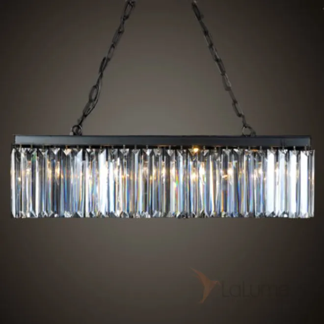 Люстра RH 1920 s ODEON Clear Glass Iron 90 от LaLume