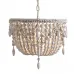 Люстра RH Anselme White Wood Weathered Chandelier