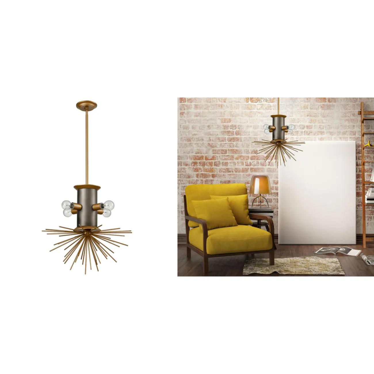 Подвесной светильник Hedgehog Chandelier от ImperiumLOFT
