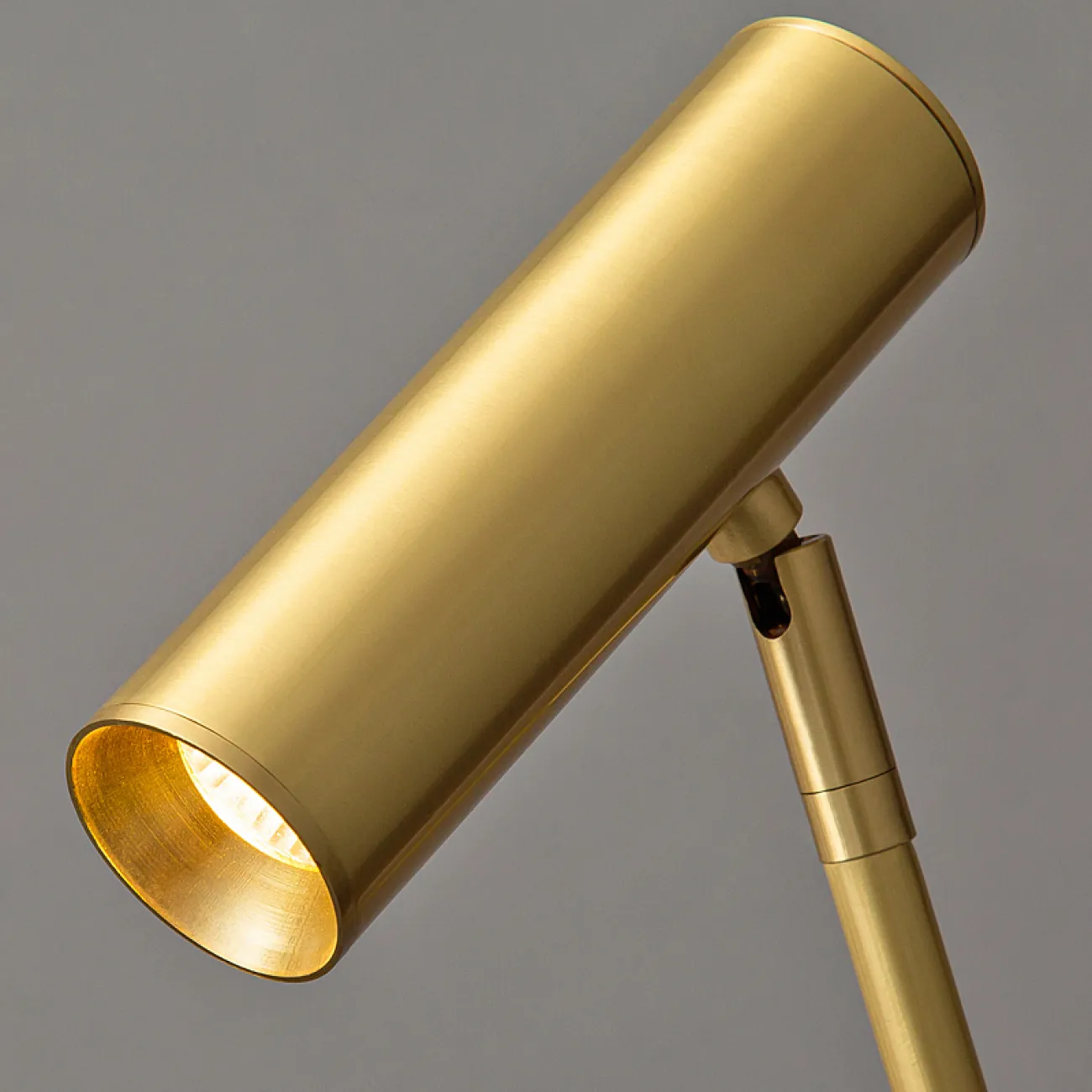 Серия светодиодных торшеров с цилиндрическим спотом на вертикальной и изогнутой стойках из настоящей латуни ADLAUG B A Brass Серия светодиодных торшеров с цилиндрическим спотом на вертикальной и изогнутой стойках из настоящей латуни ADLAUG B A Brass