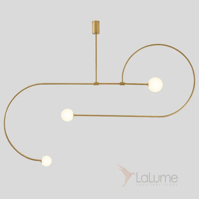 Люстра Fontana Amorosa Three Vortex Gold designed by Michael Anastassiades