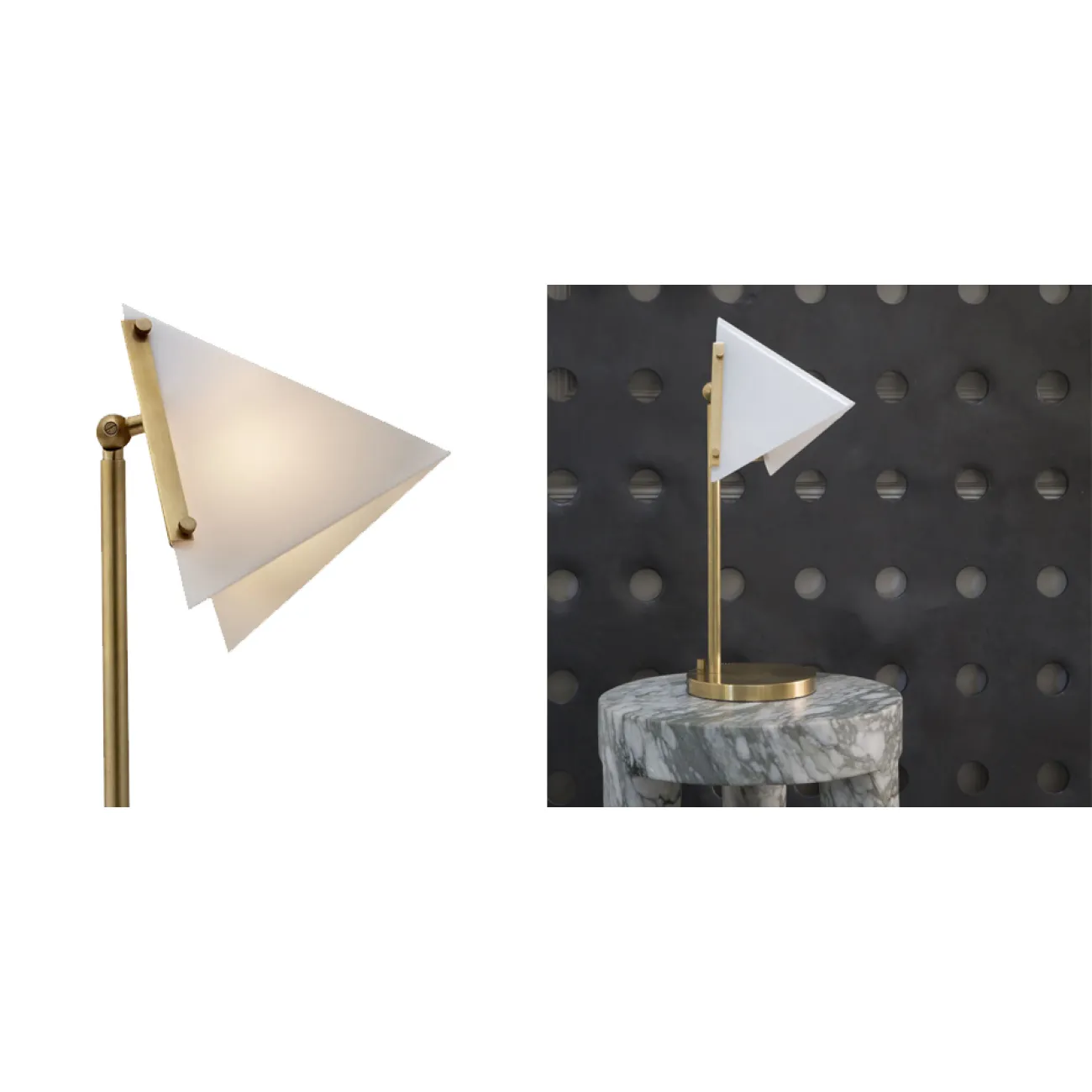 Настольная лампа FORMA ROUND BASE TABLE LAMP Brass designed by Kelly Wearstler от LaLume