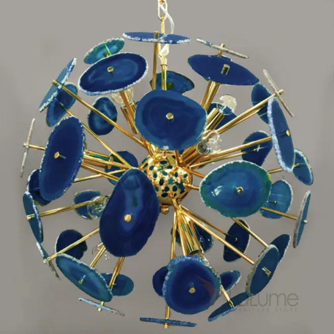 Люстра BRANQUINHO CHANDELIER AGATE blue от LaLume