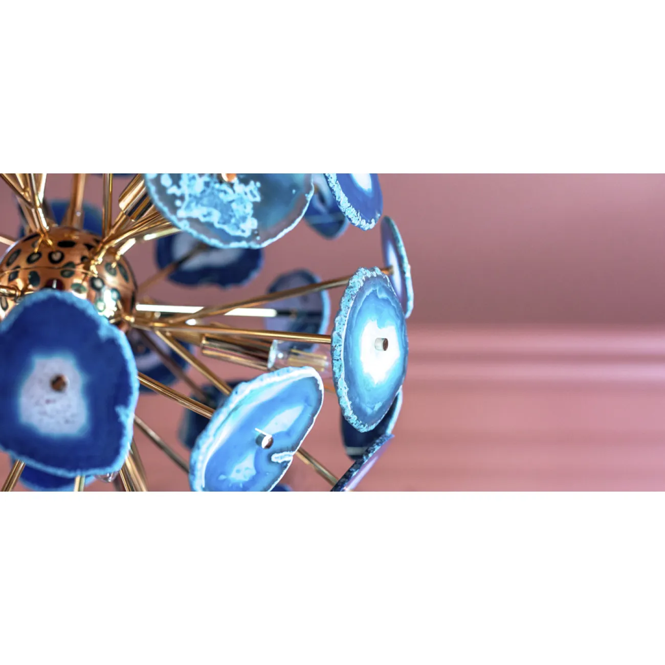 Люстра BRANQUINHO CHANDELIER AGATE blue от LaLume