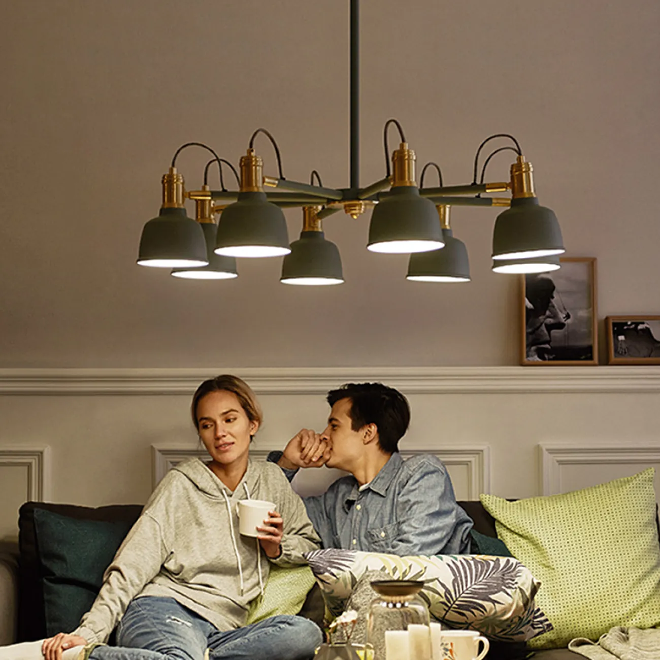 Люстра на штанге VINLAND CH D92 White от ImperiumLoft