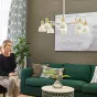 Люстра на штанге VINLAND CH D72 White от ImperiumLoft