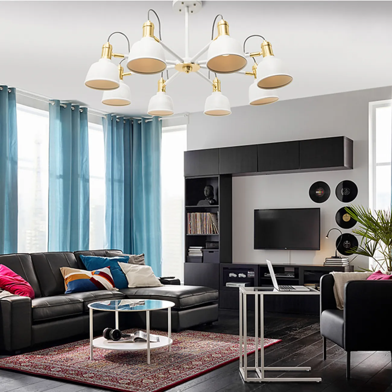 Люстра на штанге VINLAND CH D72 White от ImperiumLoft