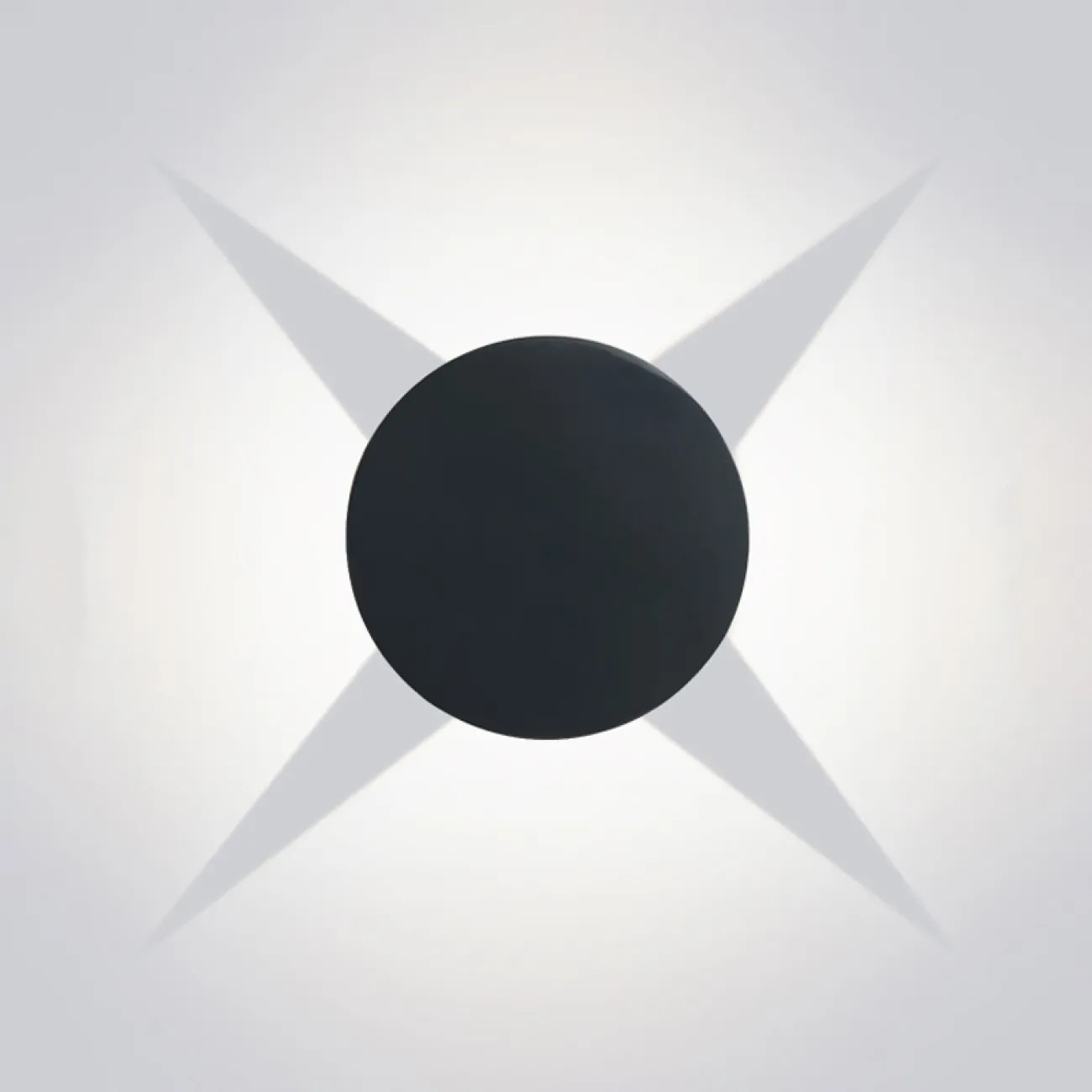 Серия настенных светодиодных светильников с плоским геометрическим рассеивателем из латуни FINN A Black