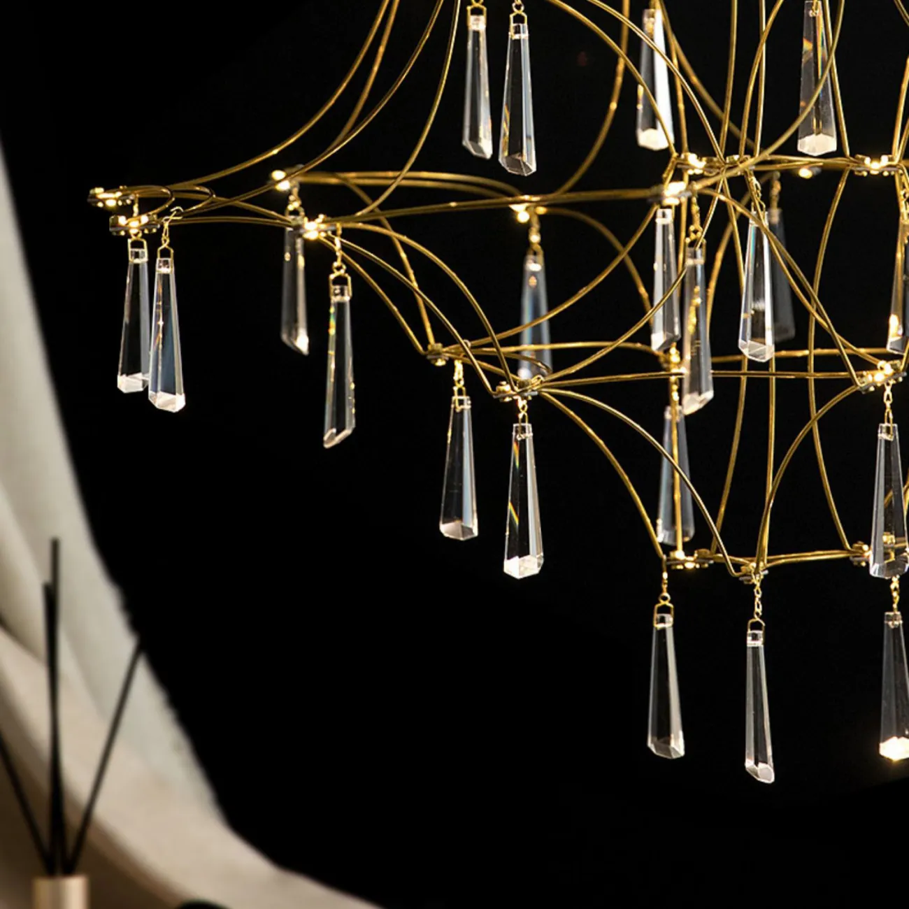 Подвесная люстра MARQUISE D80 Gold от ImperiumLoft