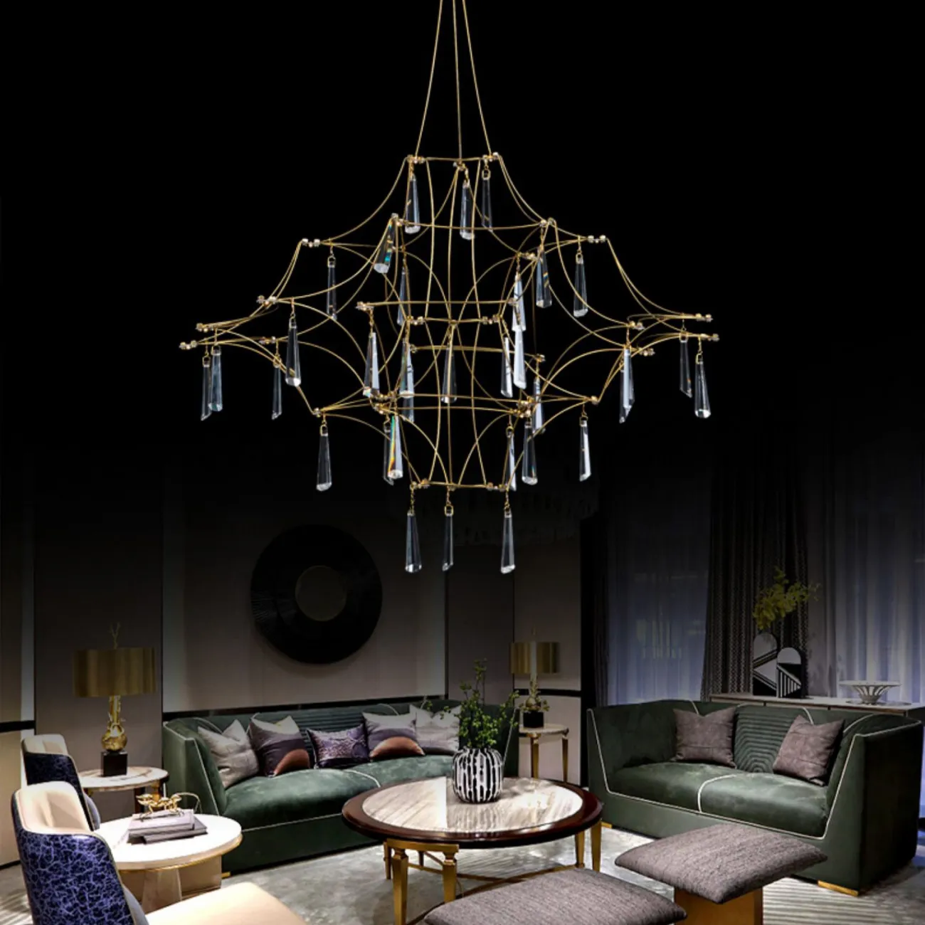 Подвесная люстра MARQUISE D80 Gold от ImperiumLoft