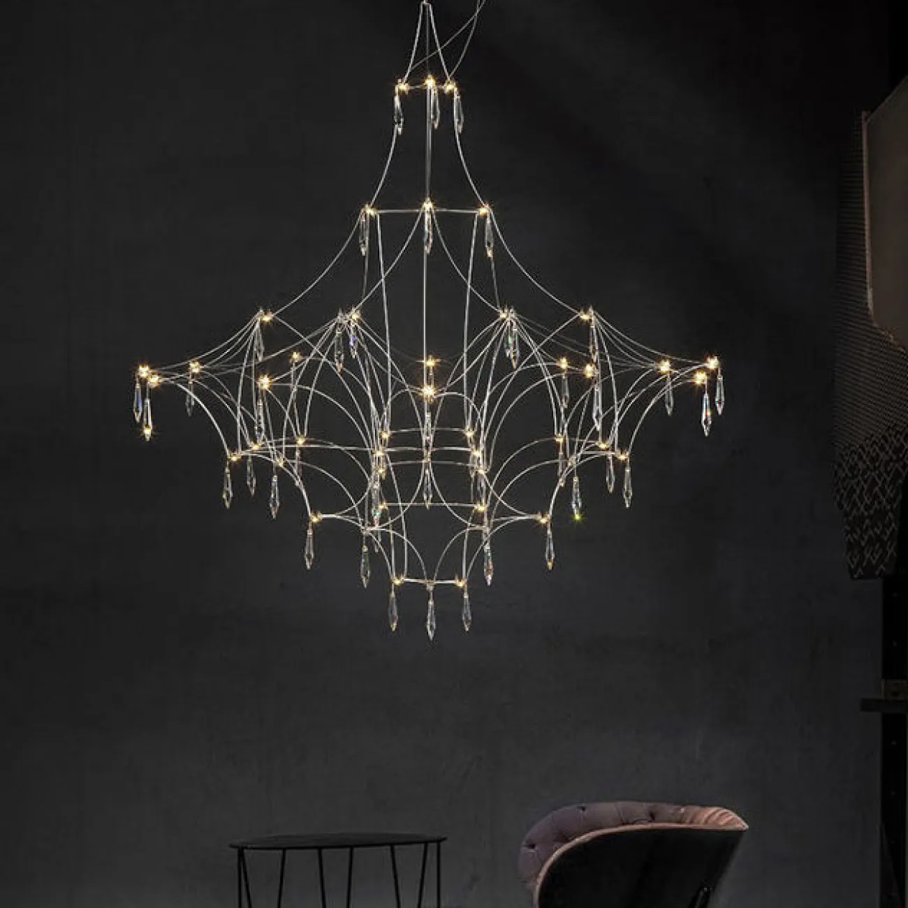 Подвесная люстра MARQUISE D80 Gold от ImperiumLoft