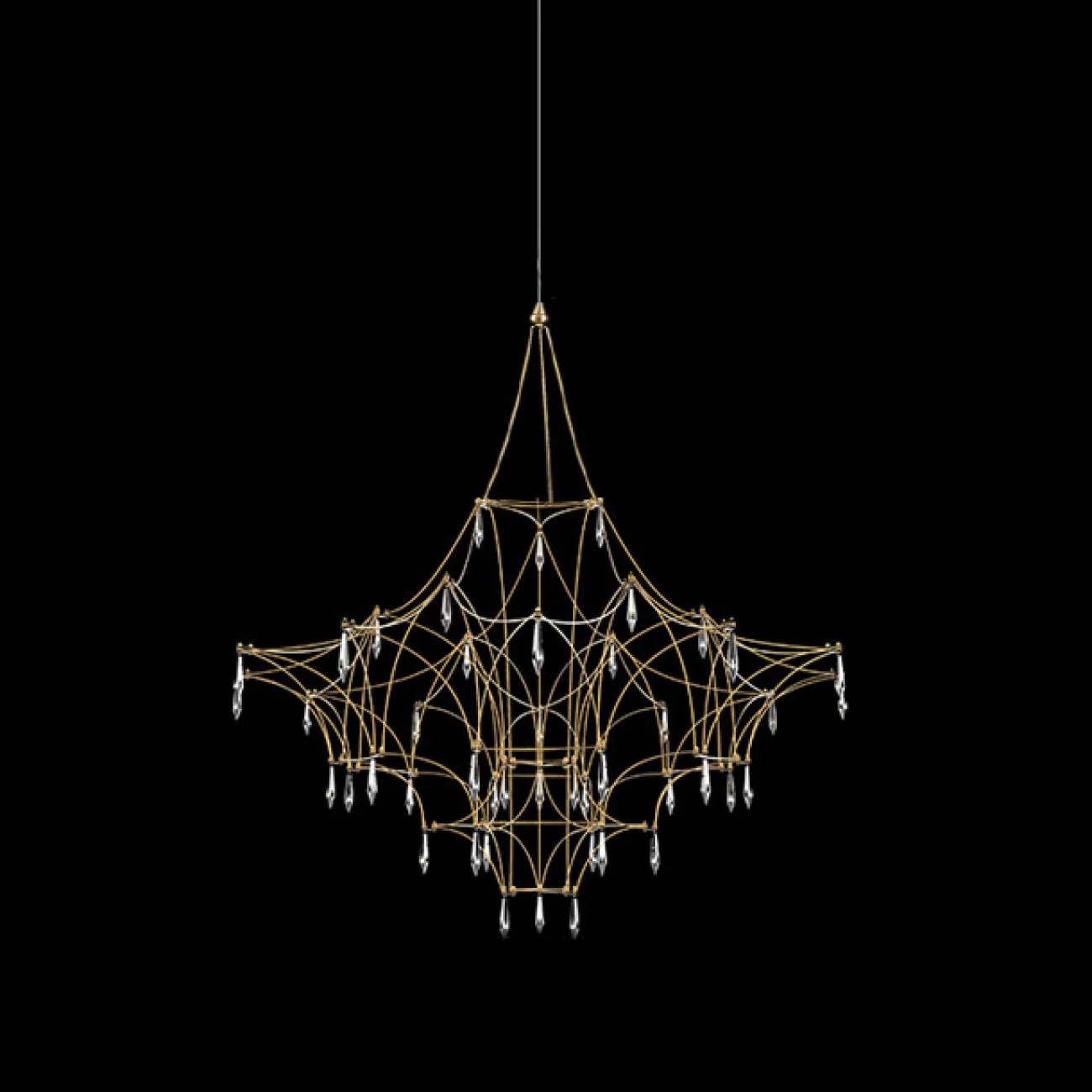 Подвесная люстра MARQUISE D80 Gold от ImperiumLoft