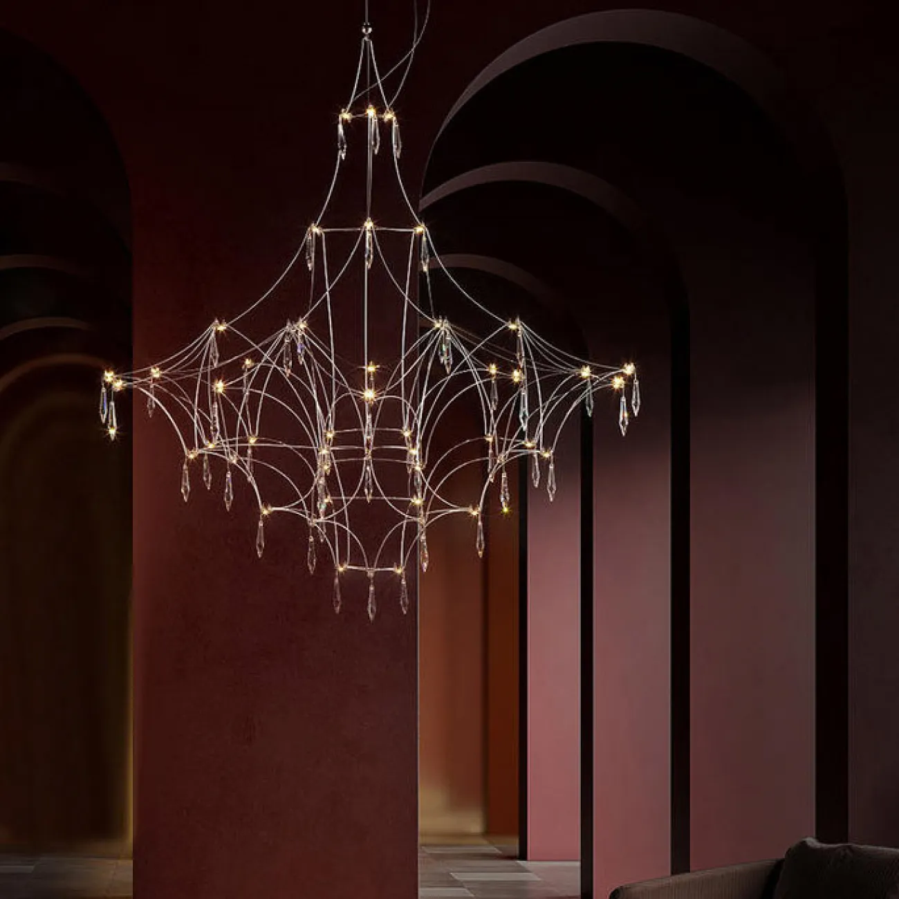 Подвесная люстра MARQUISE D80 Gold от ImperiumLoft