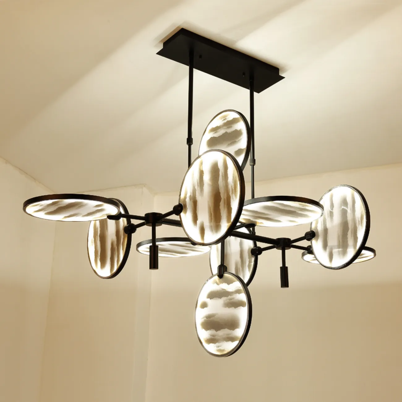 Подвесная рядная люстра NEBULA D126 от ImperiumLoft