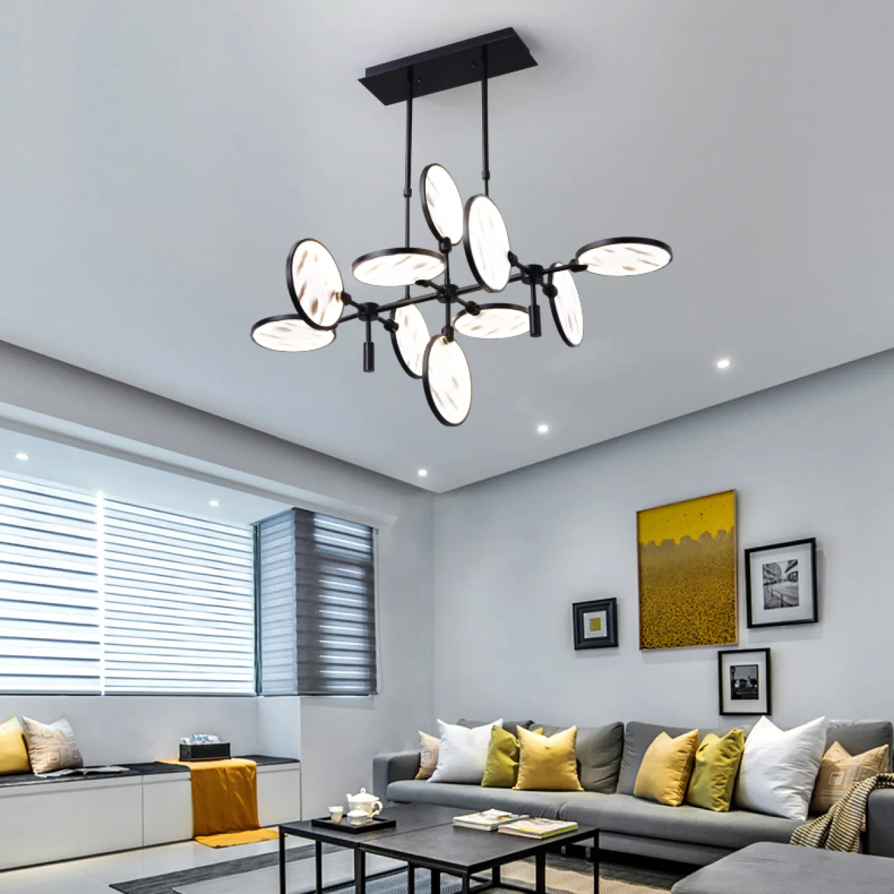 Подвесная рядная люстра NEBULA D126 от ImperiumLoft