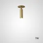 Встроенный потолочный точечный светильник с поворотным плафоном LINO C H16 Brass 7W