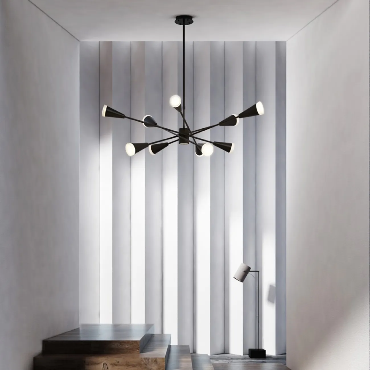 Подвесная люстра MILTON 12 Белый от ImperiumLoft