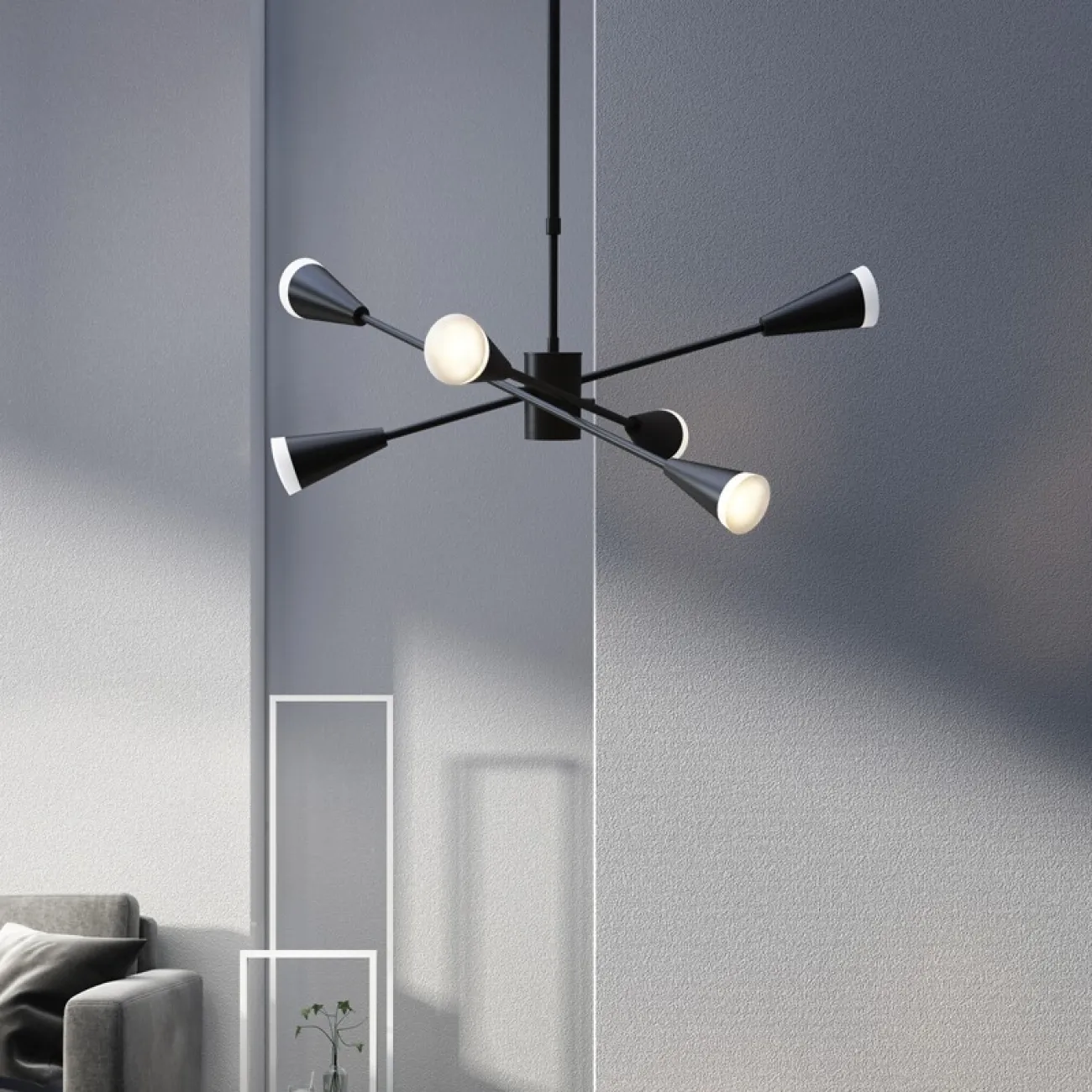 Подвесная люстра MILTON 12 Белый от ImperiumLoft