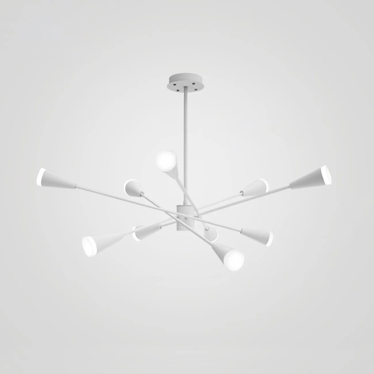 Подвесная люстра MILTON 12 Белый от ImperiumLoft