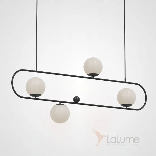 Подвесной реечный светильник HOOP L120 ЧЕРНЫЙ от ImperiumLoft