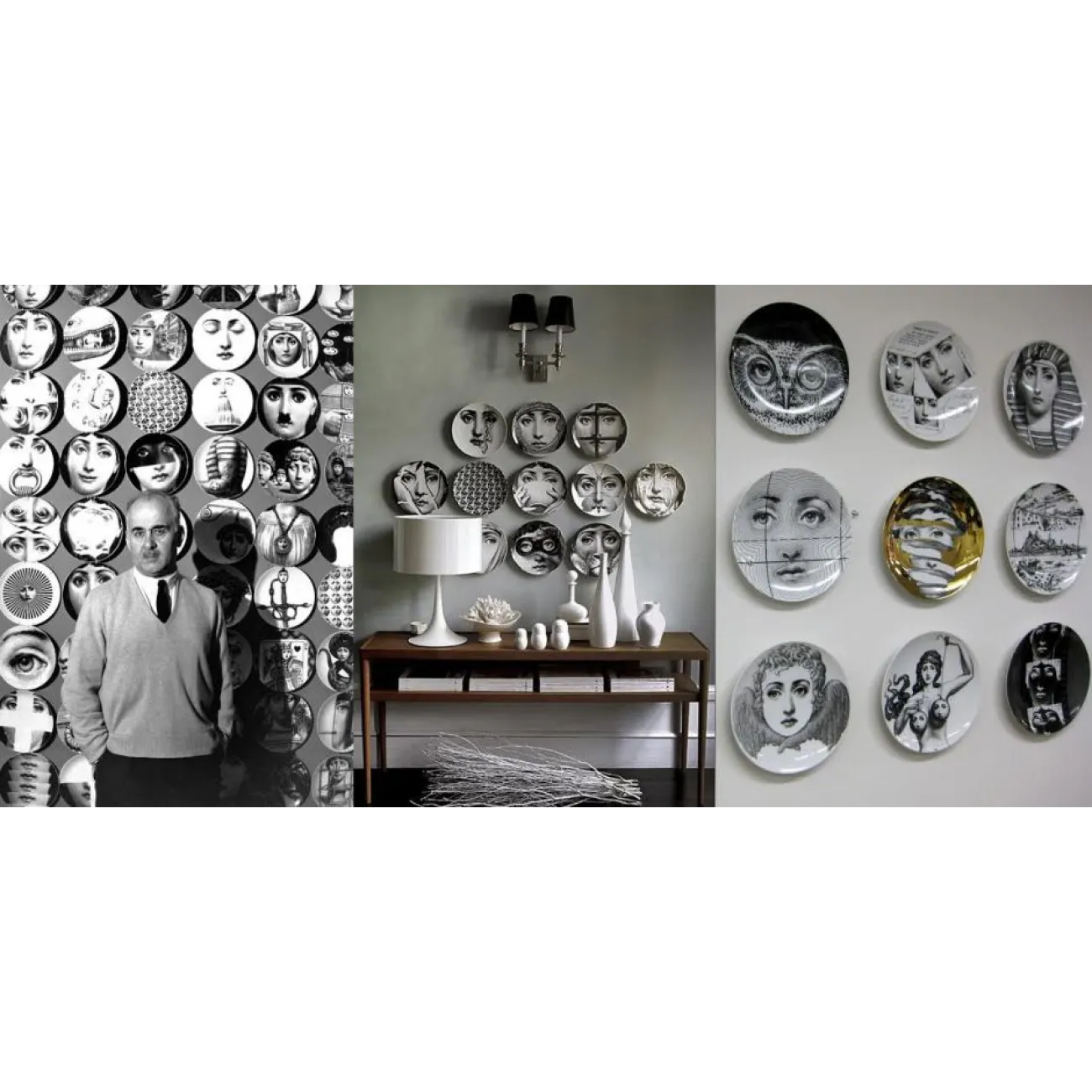 Декоративная тарелка Fornasetti 014 designed by Piero Fornasetti от LaLume