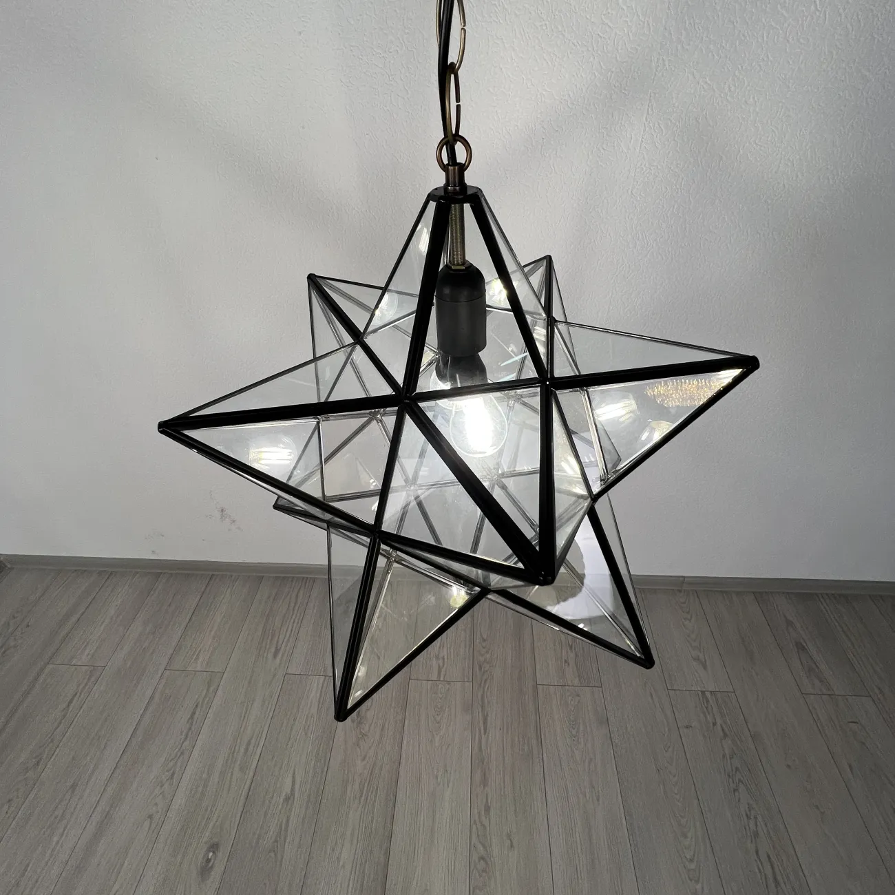 Люстра Black Star Clear Glass 40 см от ImperiumLoft