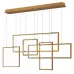 Люстра Rectangle Geometry Chandelier Gold 5