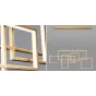 Люстра Rectangle Geometry Chandelier Gold 5
