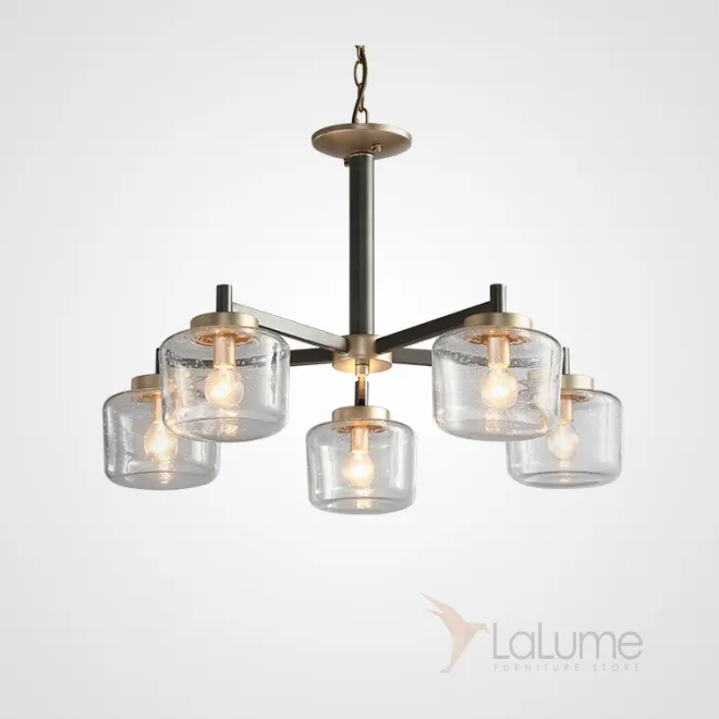 Подвесная люстра POT D70 5 lamps Transparent от ImperiumLoft