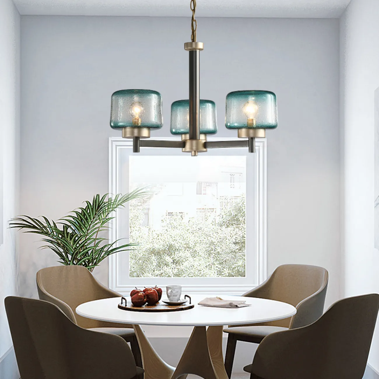 Подвесная люстра POT D70 6 lamps Transparent от ImperiumLoft