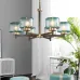 Подвесная люстра POT D70 5 lamps Blue