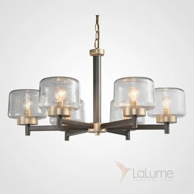Подвесная люстра POT D70 6 lamps Transparent от ImperiumLoft