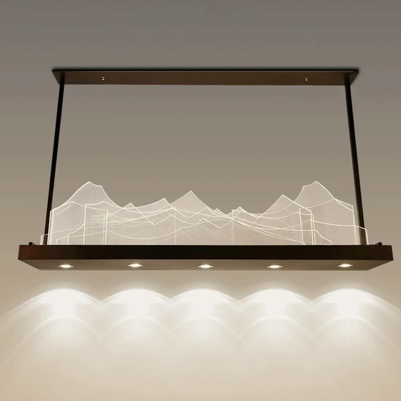 Подвесной реечный светильник MOUNT L95 от ImperiumLoft