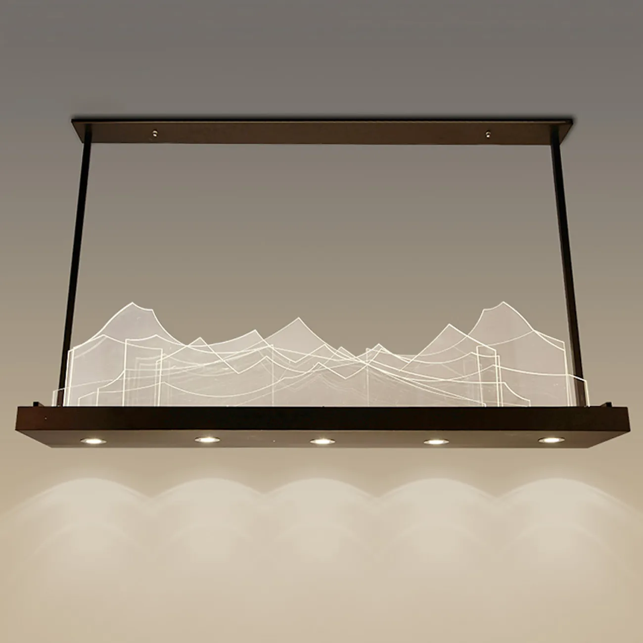 Подвесной реечный светильник MOUNT L95 от ImperiumLoft