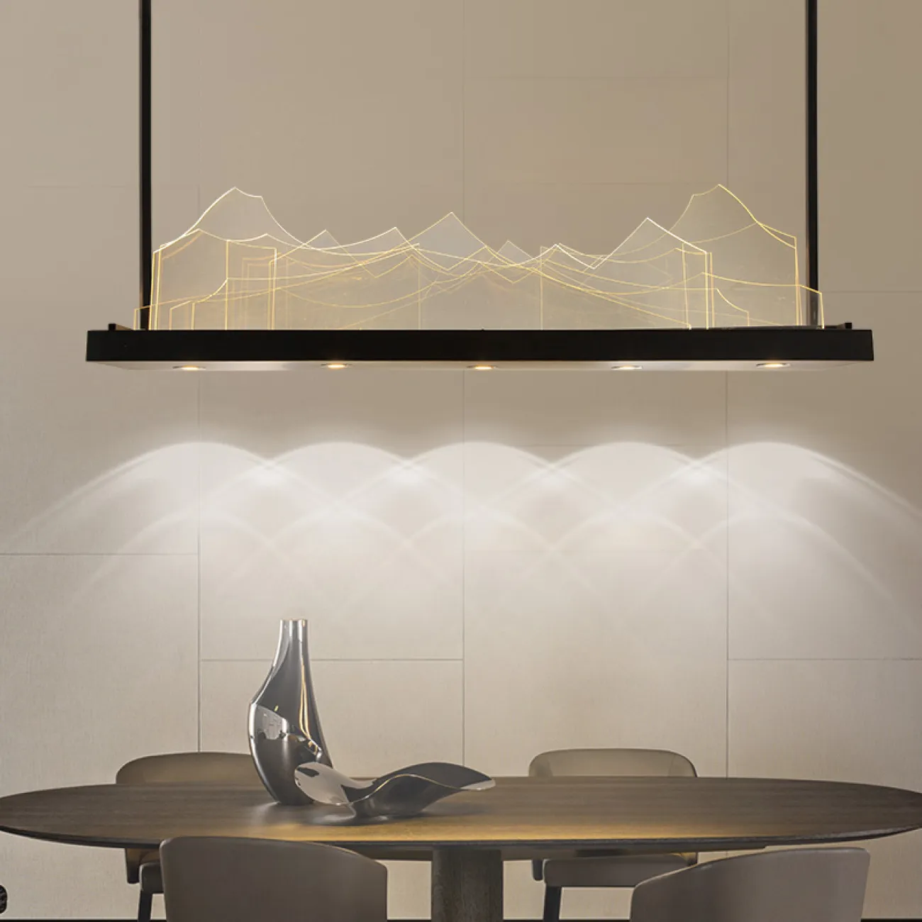 Подвесной реечный светильник MOUNT L95 от ImperiumLoft