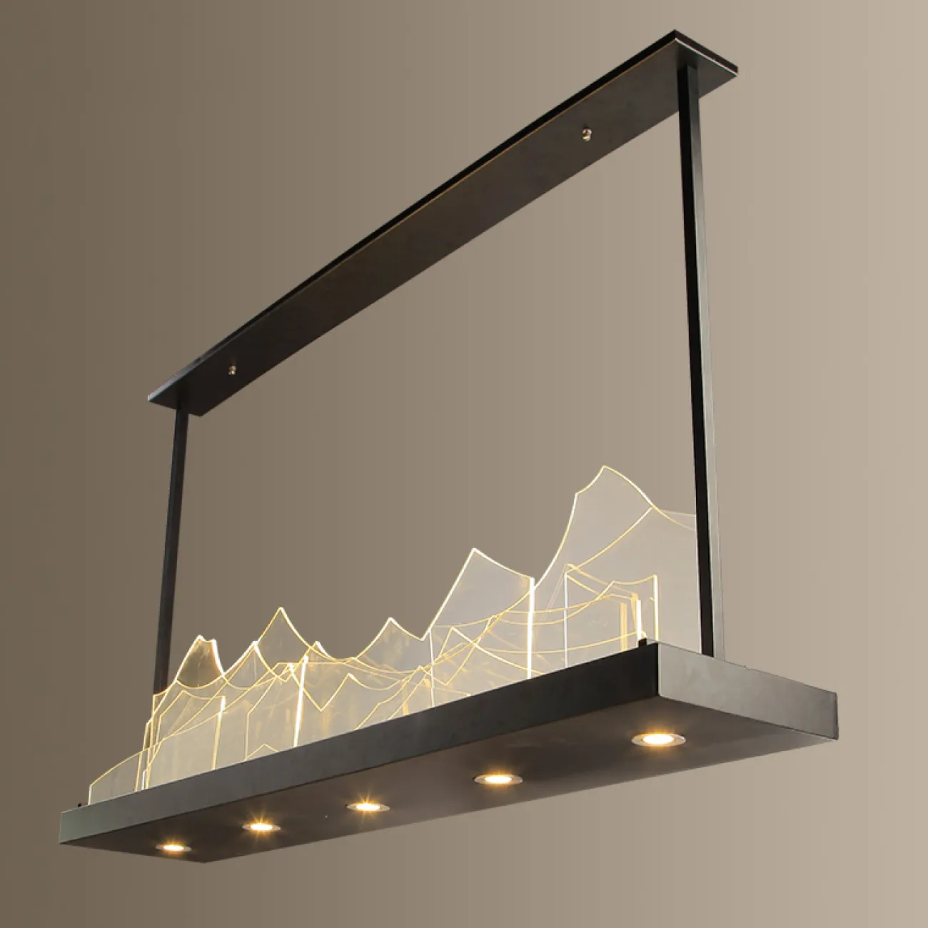 Подвесной реечный светильник MOUNT L95 от ImperiumLoft