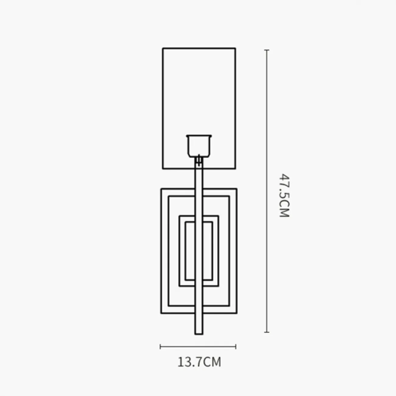 Настенный светильник STENEN H47.5 от ImperiumLoft