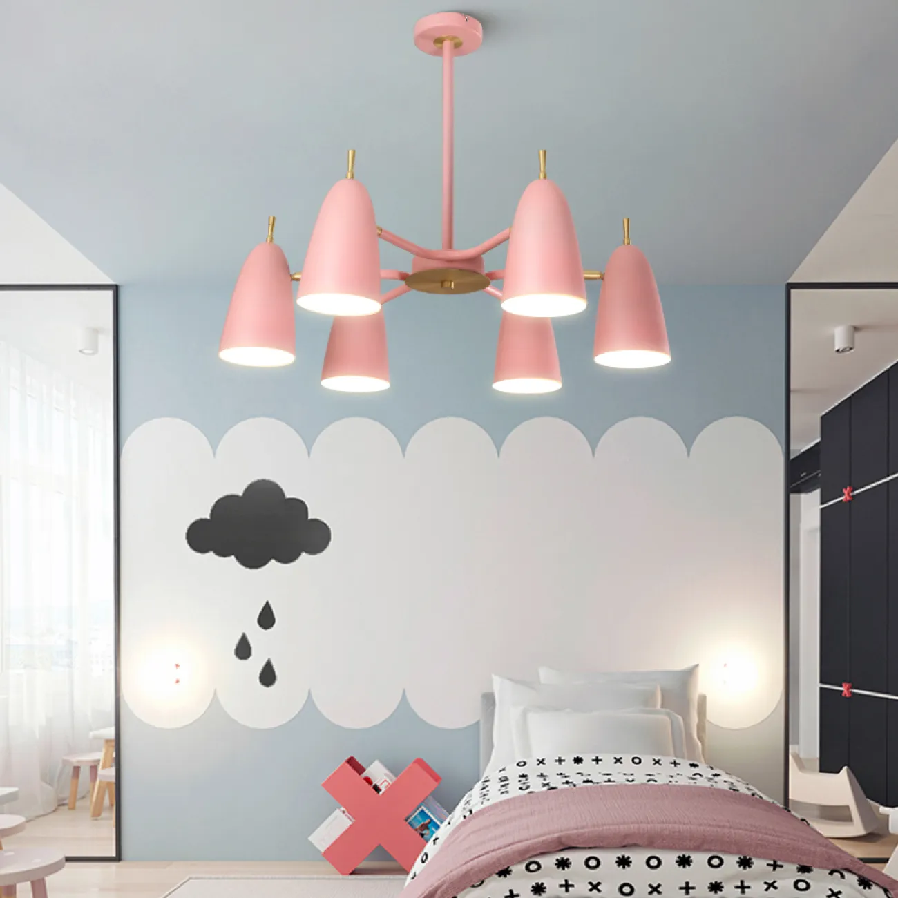 Люстра на штанге PINNACLE D86 Yellow от ImperiumLoft