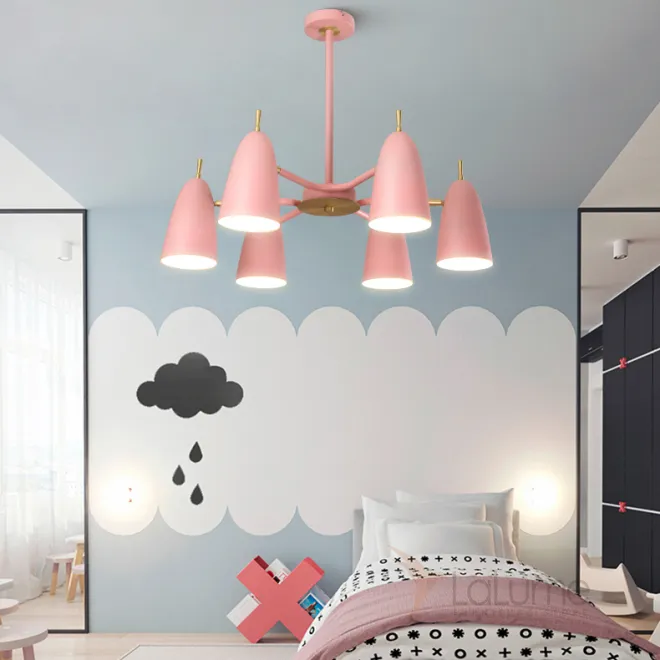 Люстра на штанге PINNACLE D70 Pink от ImperiumLoft