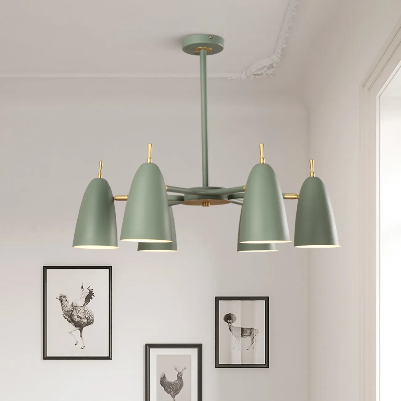 Люстра на штанге PINNACLE D86 Yellow от ImperiumLoft