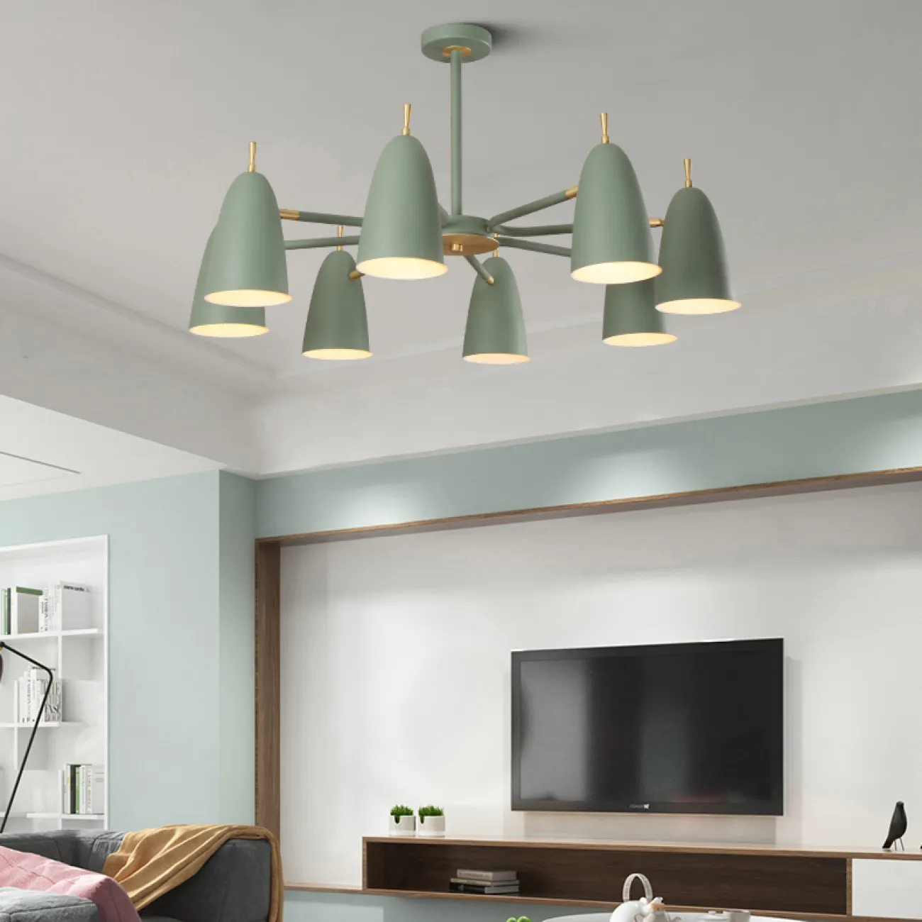 Люстра на штанге PINNACLE D86 Yellow от ImperiumLoft
