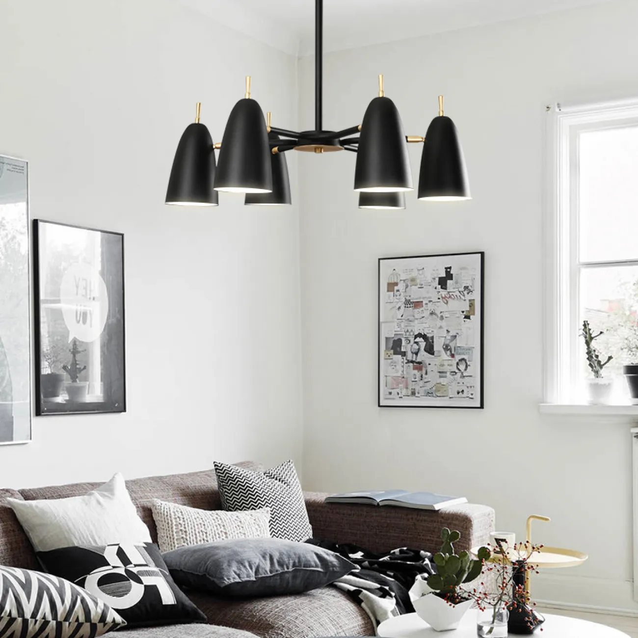 Люстра на штанге PINNACLE D86 Yellow от ImperiumLoft