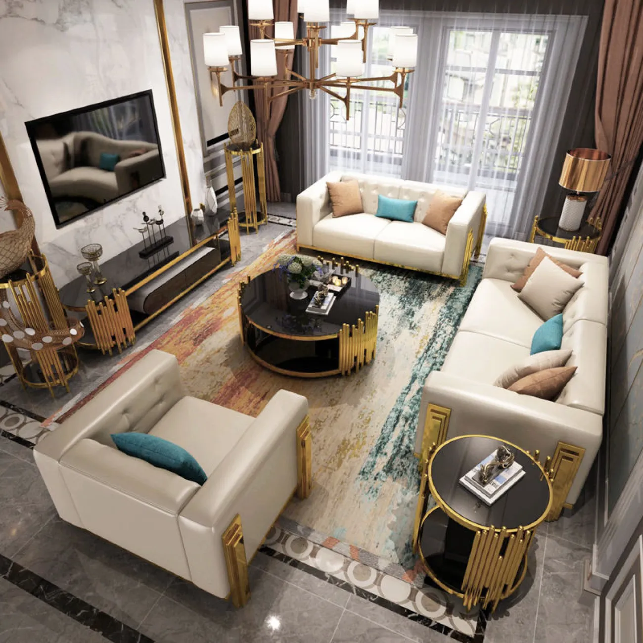 Дизайнерский комод под ТВ LaLume-TV00122