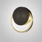 Серия настенных светодиодных светильников с кольцевым корпусом из натуральной и черненой латуни WOLKE SMALL D15 Brass